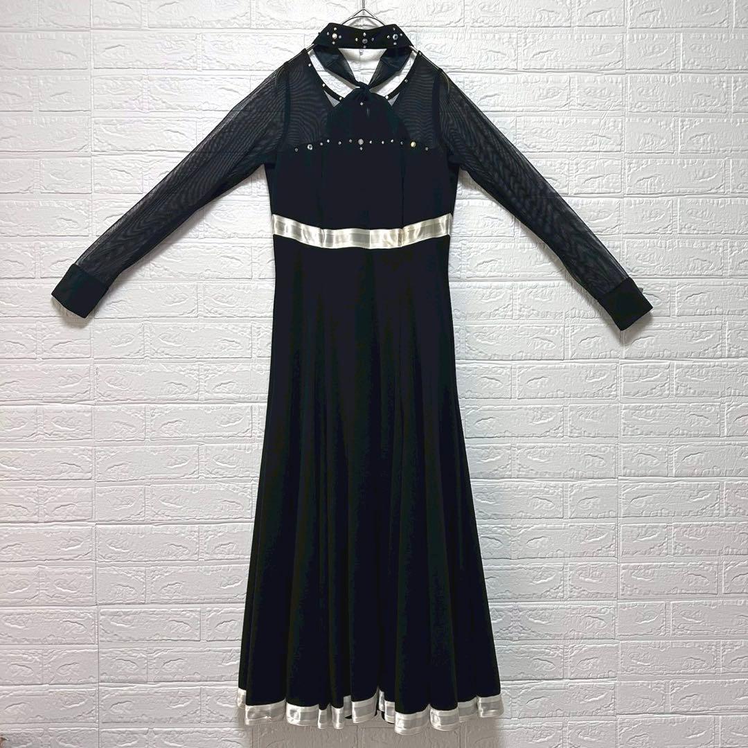 タカダンス　社交ダンスドレス　ロングワンピース　エレガント　ジャンティ　華やか