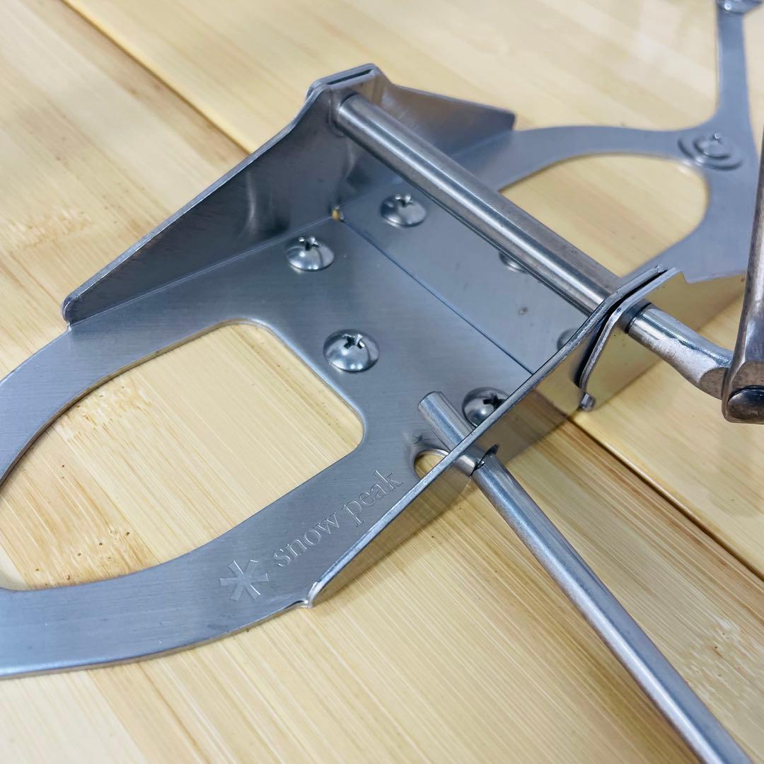 【美品】 peakワンアクションテーブル　竹 【ハイ&ロングタイプ】