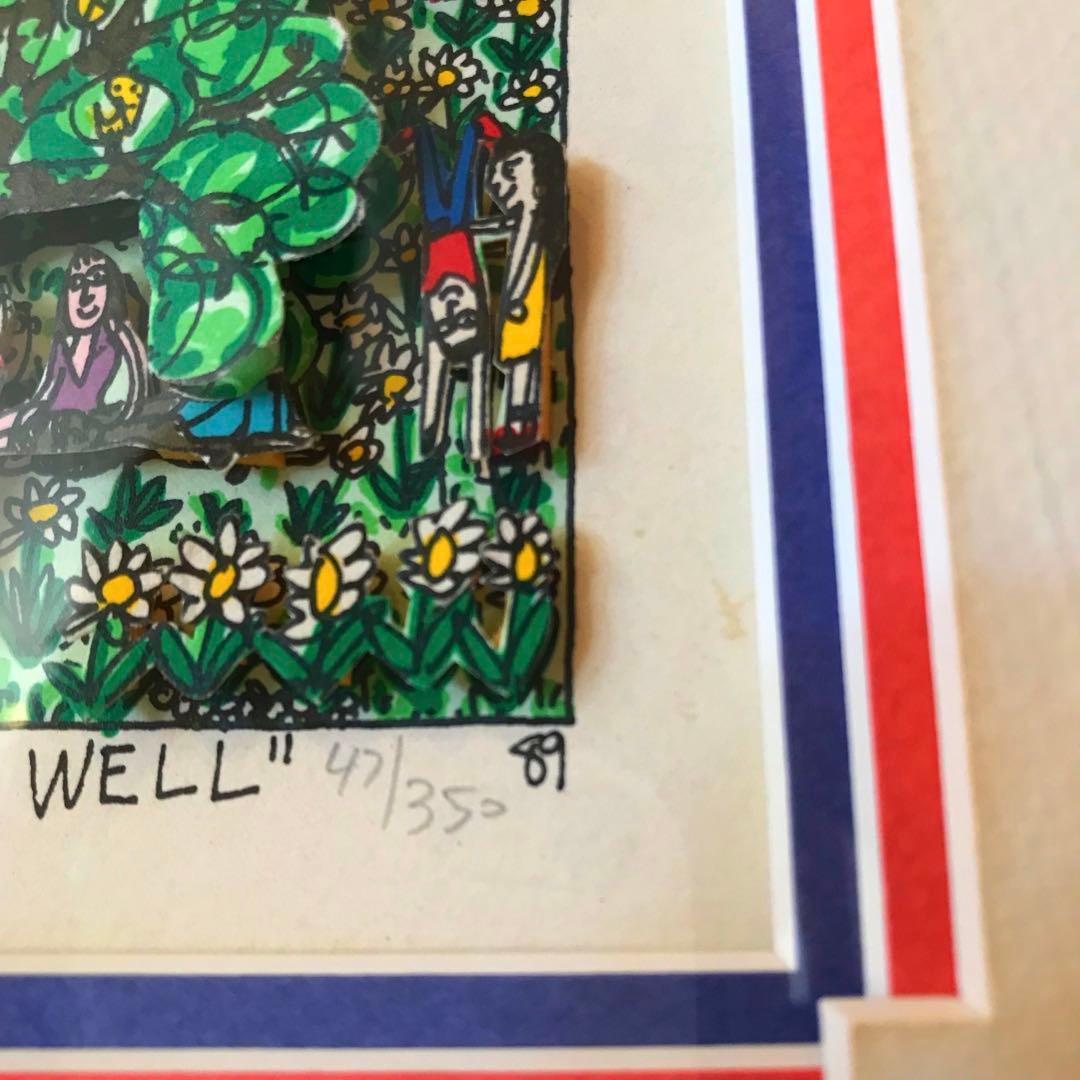 本物保証　WISHINGWELL ジェームスリジィ　RIZZI 3D アート絵画