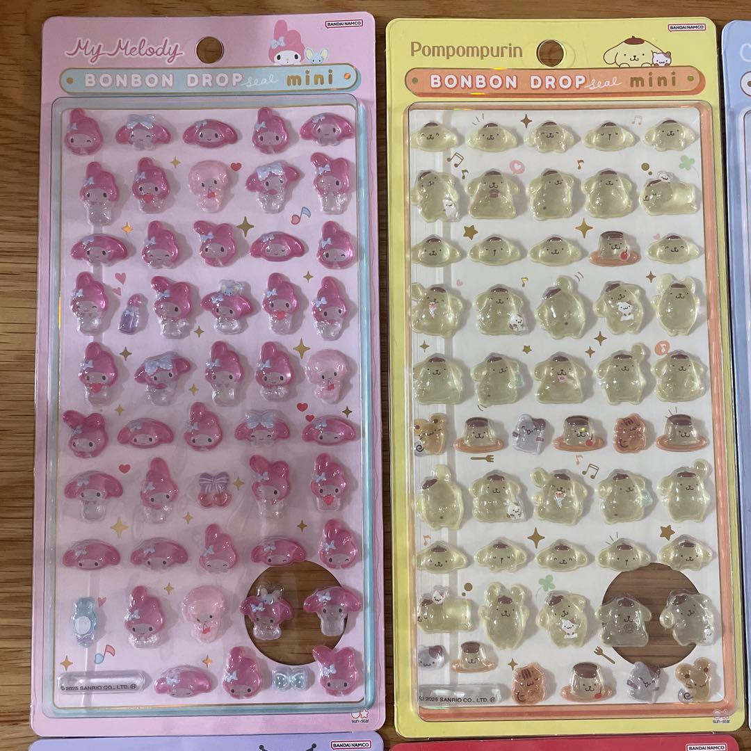 正規品　サンリオ　ボンボンドロップシールミニ　8種セット