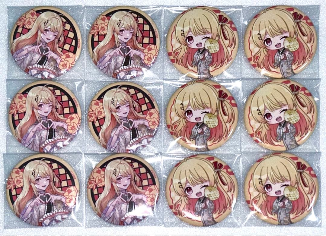 ホロライブ フロライフ 極楽湯 ReGLOSS 音乃瀬奏 缶バッジ