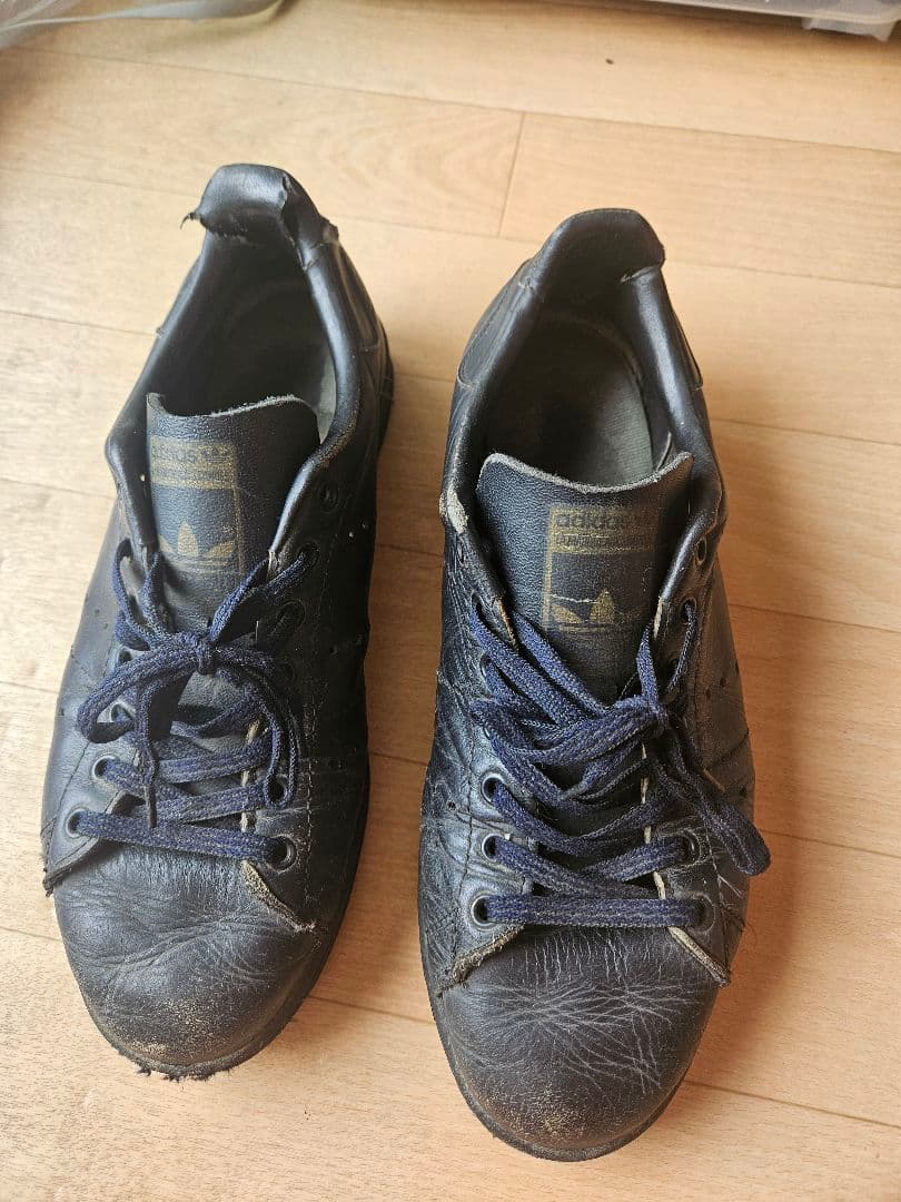 1982頃　希少　adidas official 黒 26センチ位