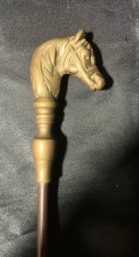 馬の頭デザイン アンティークスティック