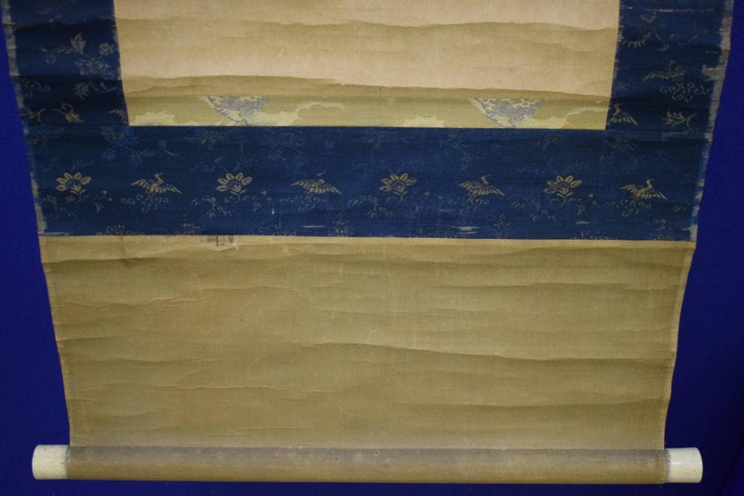 模写/松村呉春/寿老人図/布袋屋掛軸HH-827