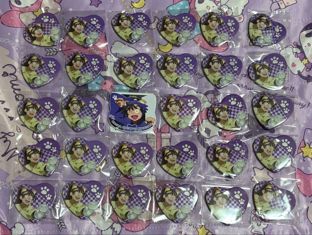 忍たま乱太郎 忍たま 尾浜勘右衛門 ナンジャタウン ハート缶バッジ 29点