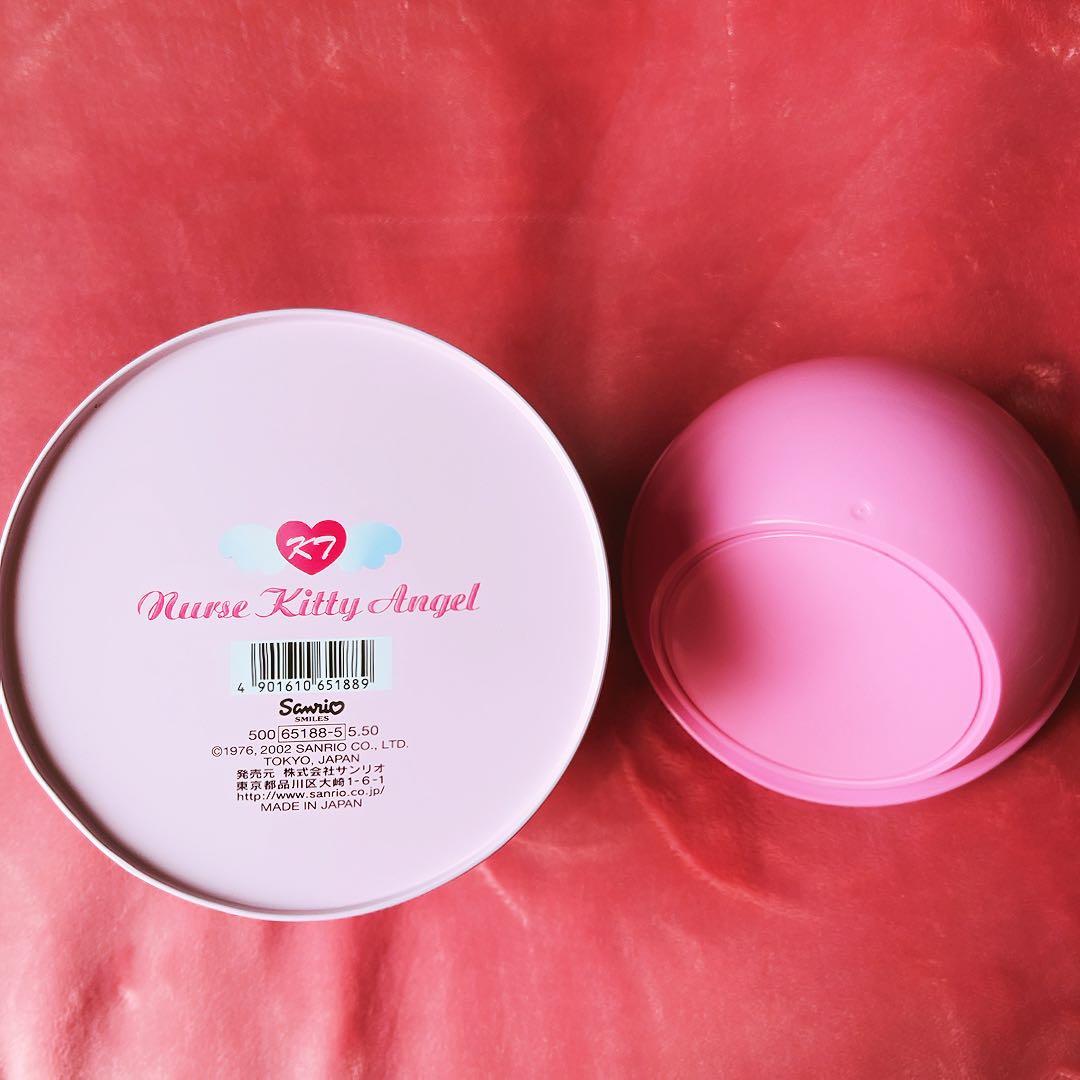希少レア　ハローキティ　エンジェルナース　ダストボックス　缶　2002 サンリオ