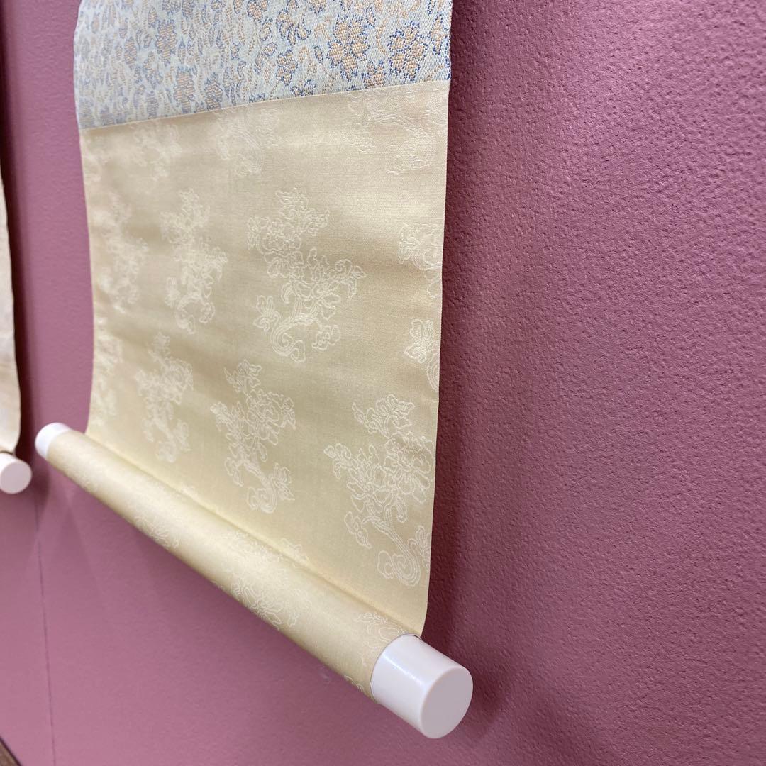 美品 掛け軸 墨泉作 四季花鳥図 4本セット 共箱 おもてなし