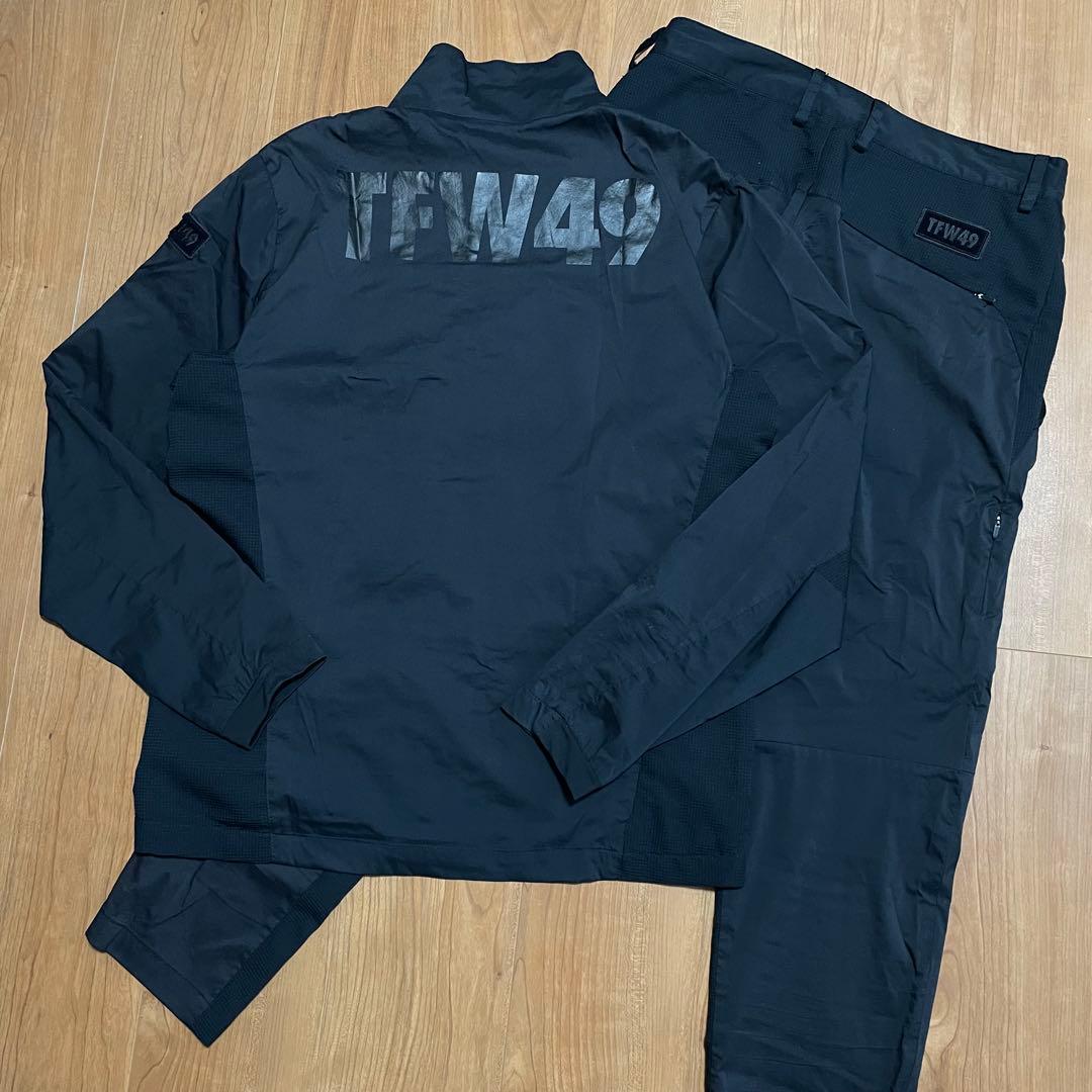 定価6.9万　TFW49 ナイロン　セットアップ　ブラック　4 ゴルフ