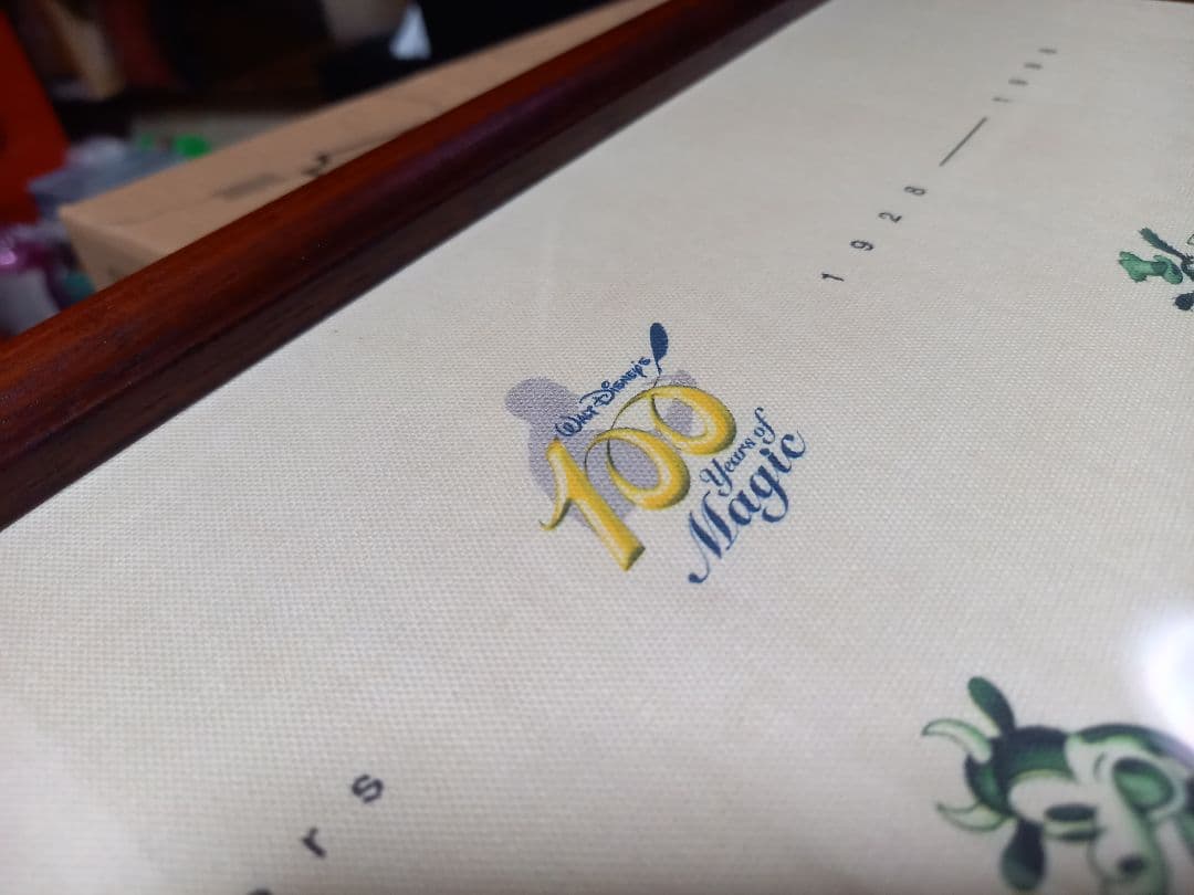 ディズニー 生誕　100周年　記念 1500枚限定　キャンバス　ポスター