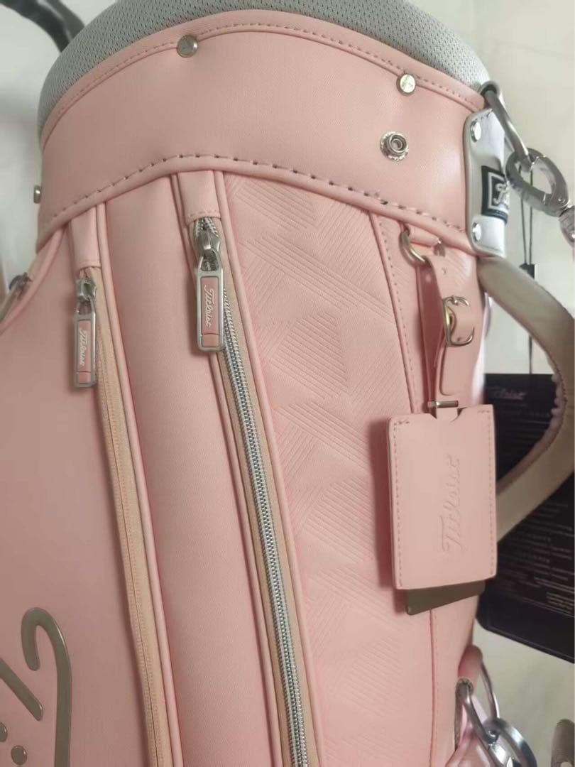 タイトリストゴルフバッグ　キャディバッグ　ピンク