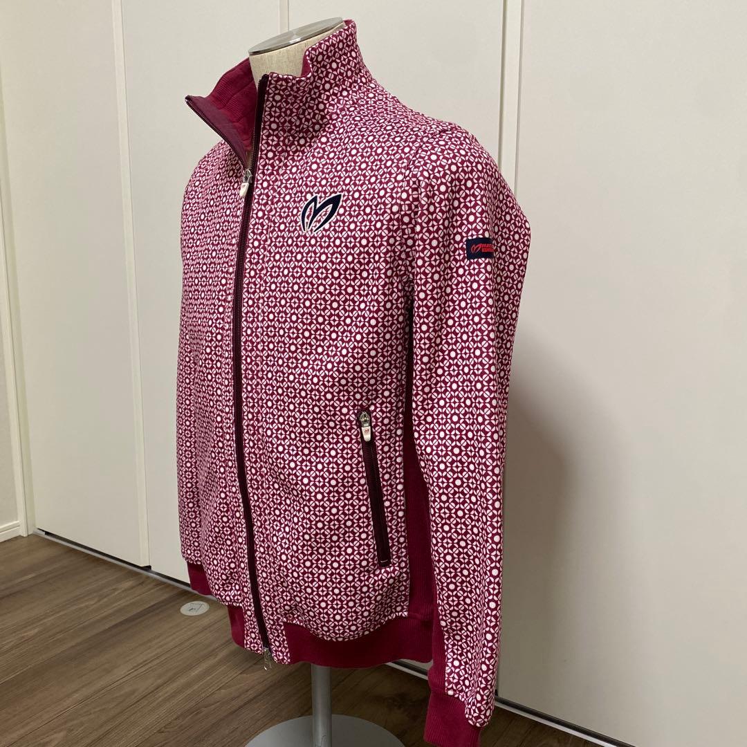 美品★マスターバニー ジップアップ ジャケット 裏起毛 メンズ M 総柄 メンズ