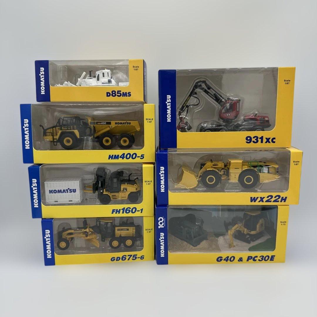 KOMATSU オリジナルミニチュア 7点