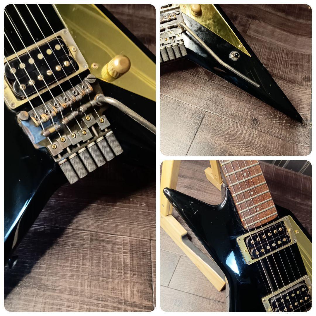 80s 廃盤 Greco DEVICE 変形エレキギター ランディ ケース付き