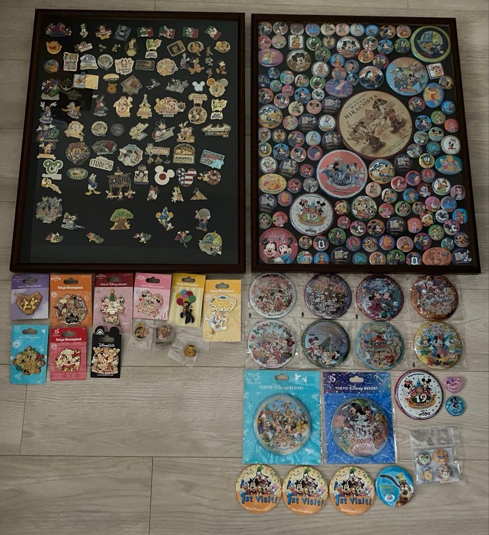 ディズニー　ピンバッジ　缶バッジ　約200個　まとめ売り　ピン