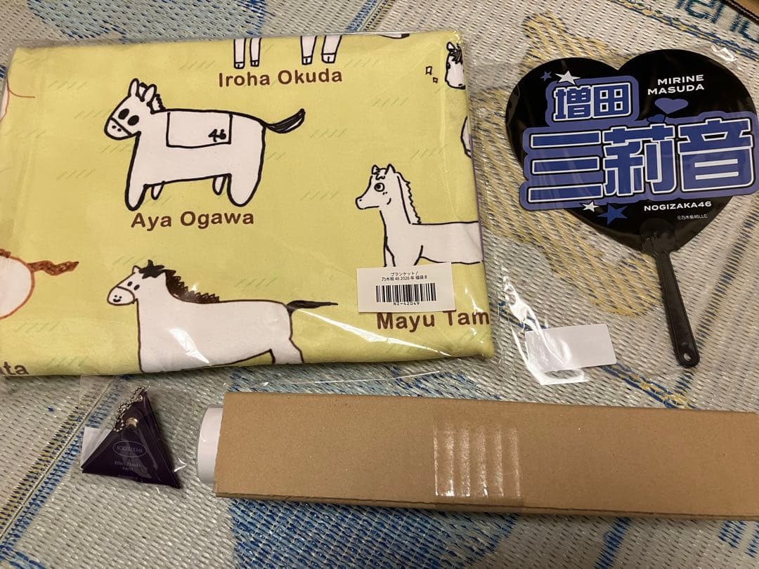 乃木坂46 福袋B 個別うちわ　ブランケット　ケース　ポスター 増田三莉音