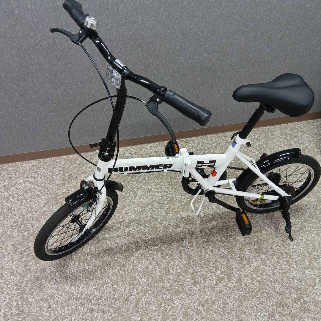 HUMMER 折りたたみ自転車 ホワイト
