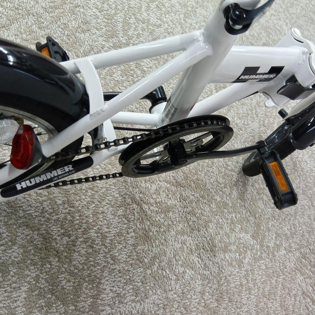 HUMMER 折りたたみ自転車 ホワイト