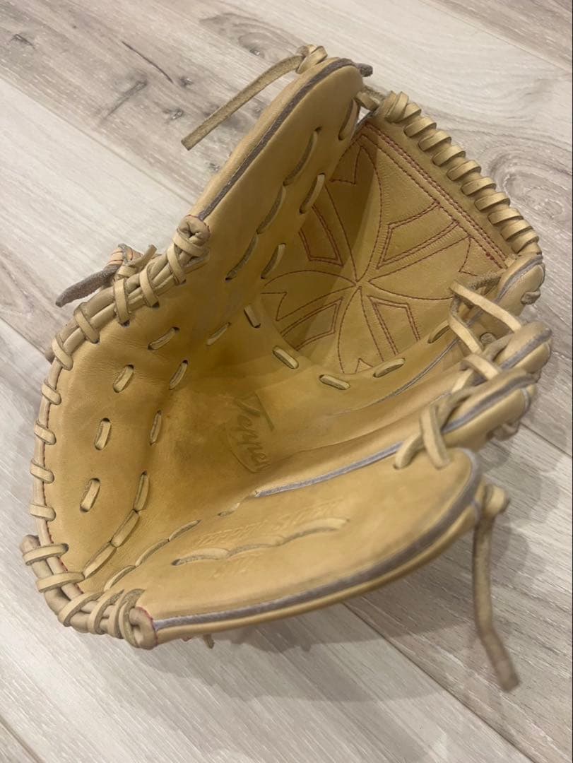 テッペン　teppen 硬式グラブ　投手用　右投げ用　ウェブ曲げない　ブロンド