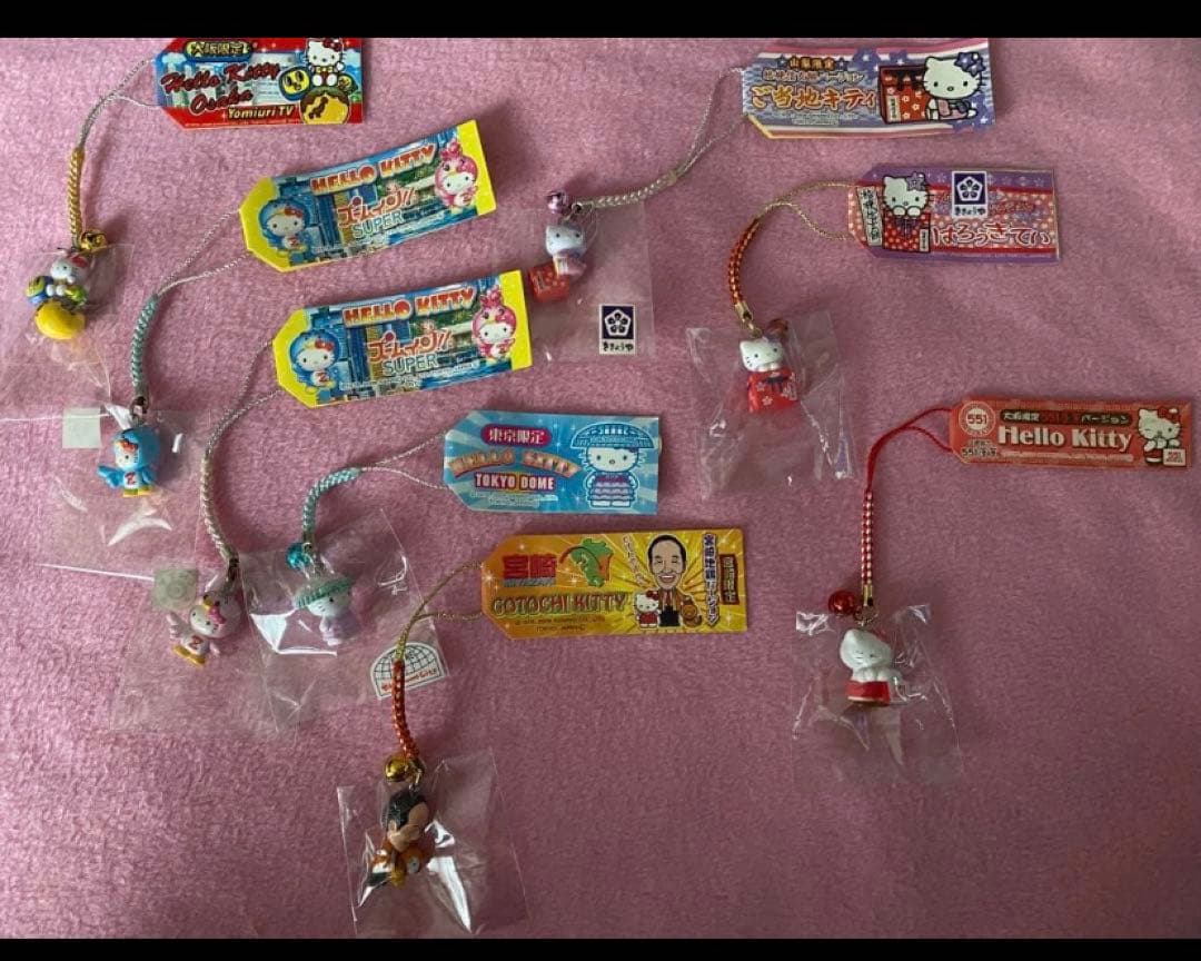 ご当地キティちゃんコラボ根付8コセット