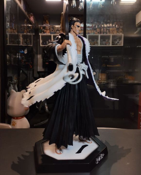 BLEACH 黒衣少年図 更木剣八 ガレージキット ガレキ スタチュー⑥