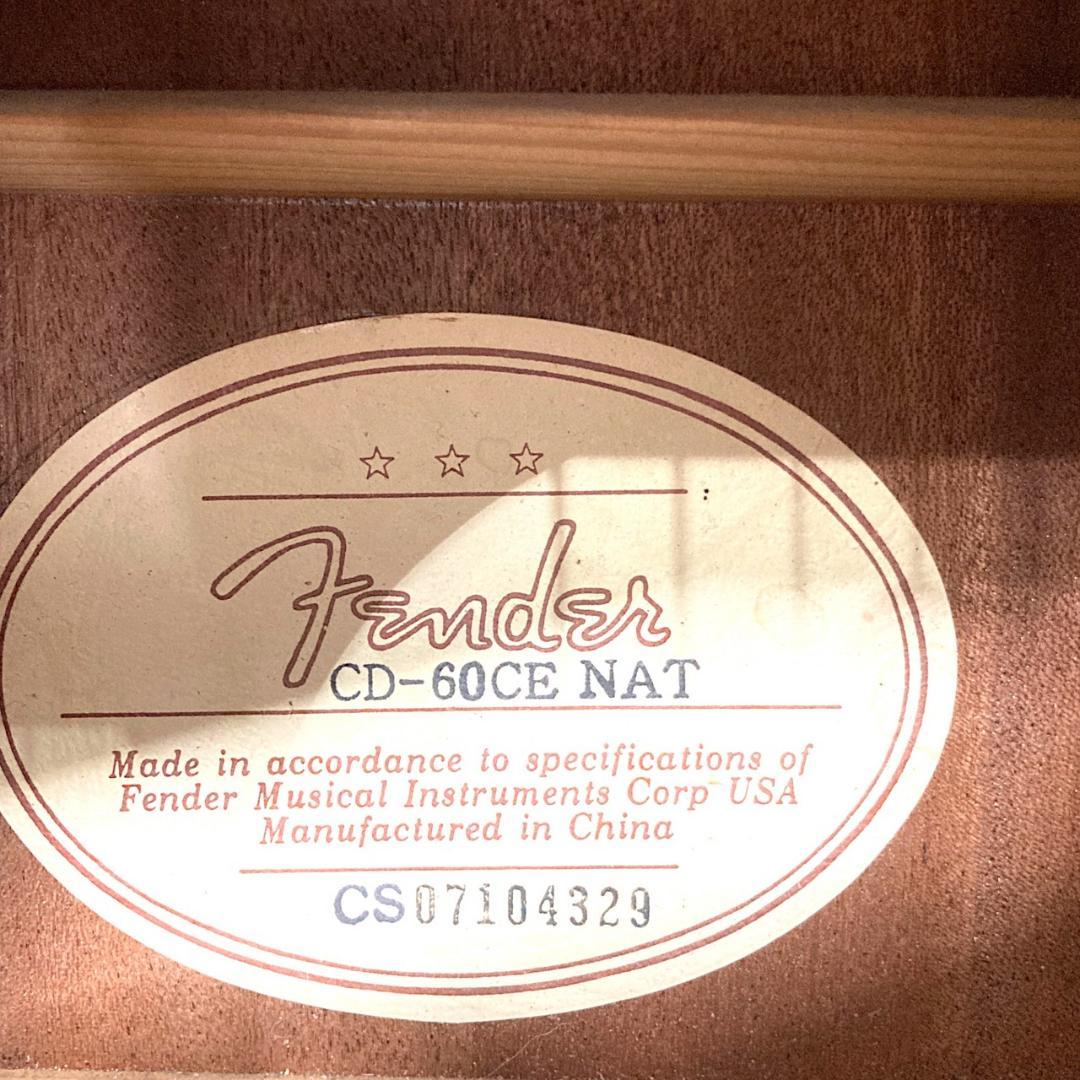 Fender CD-60CE NAT エレアコ ドレッドノート
