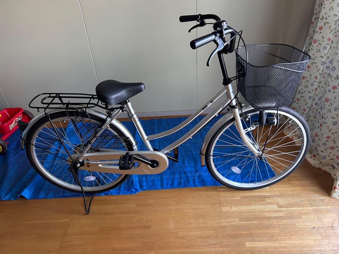 ※ 値下げしました！ シティサイクル シルバー 24インチ