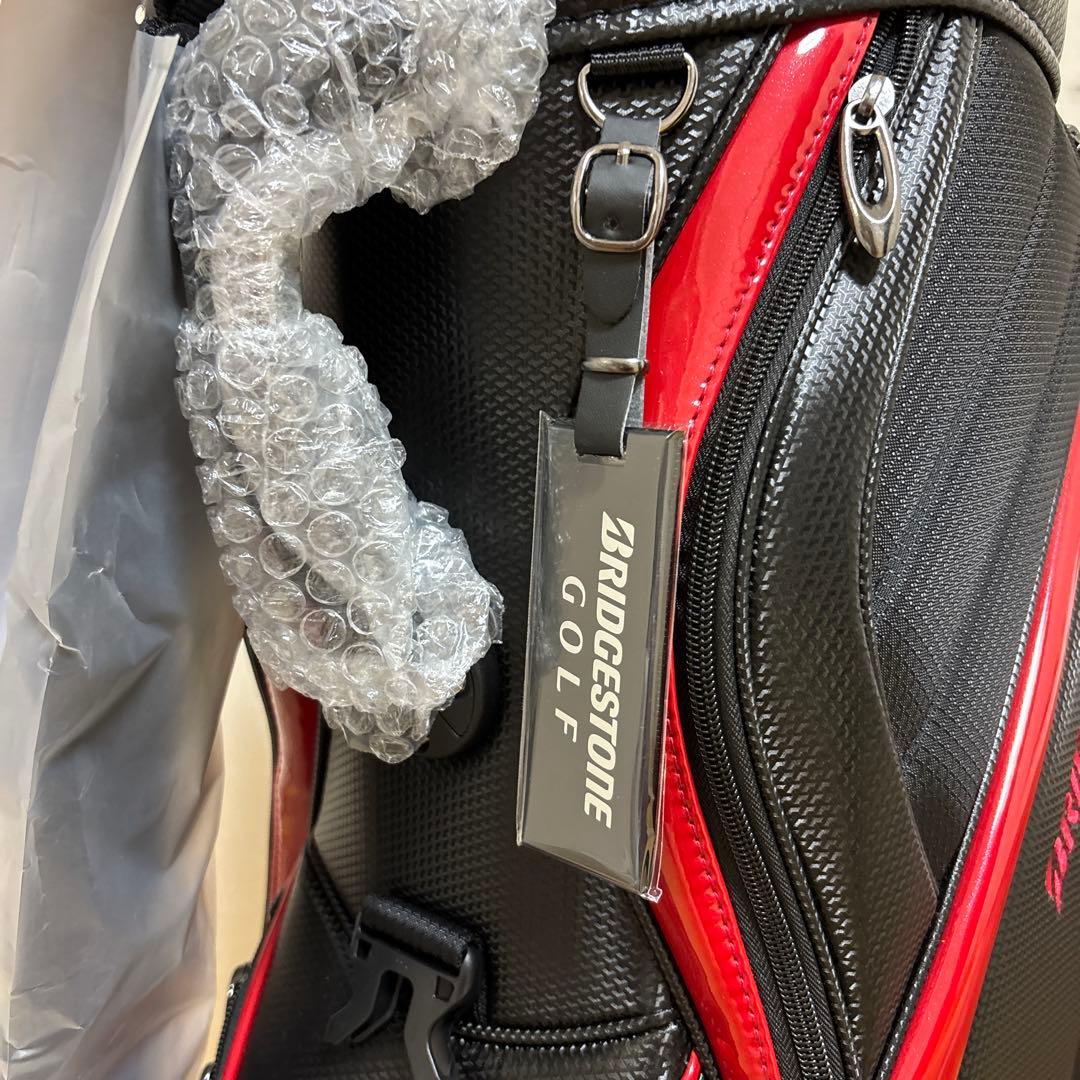 BRIDGESTONE GOLF キャディバッグ ブラック/レッドCBG222