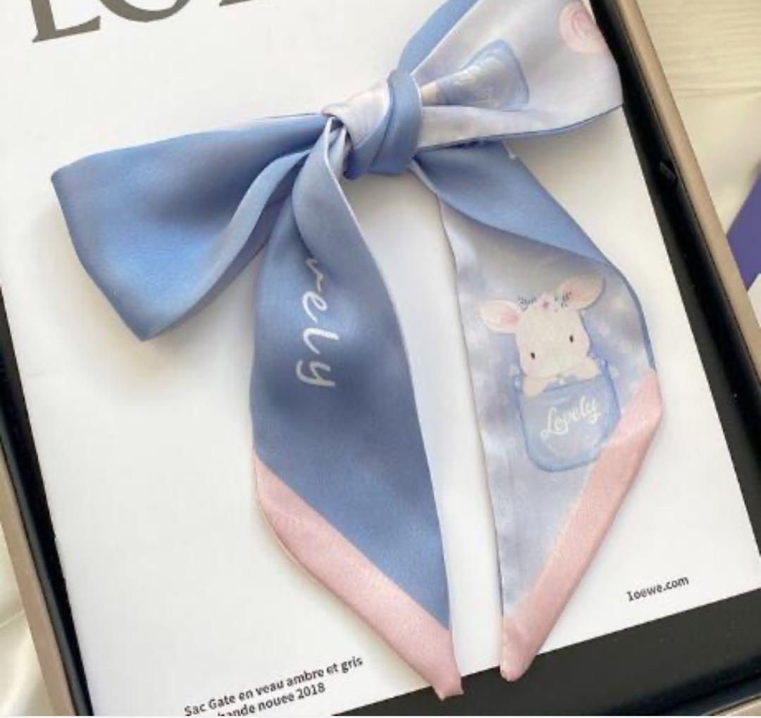 ꧁10本爽やかスカーフメルヘン柄2種꧂トリミング仕上げスカーフ