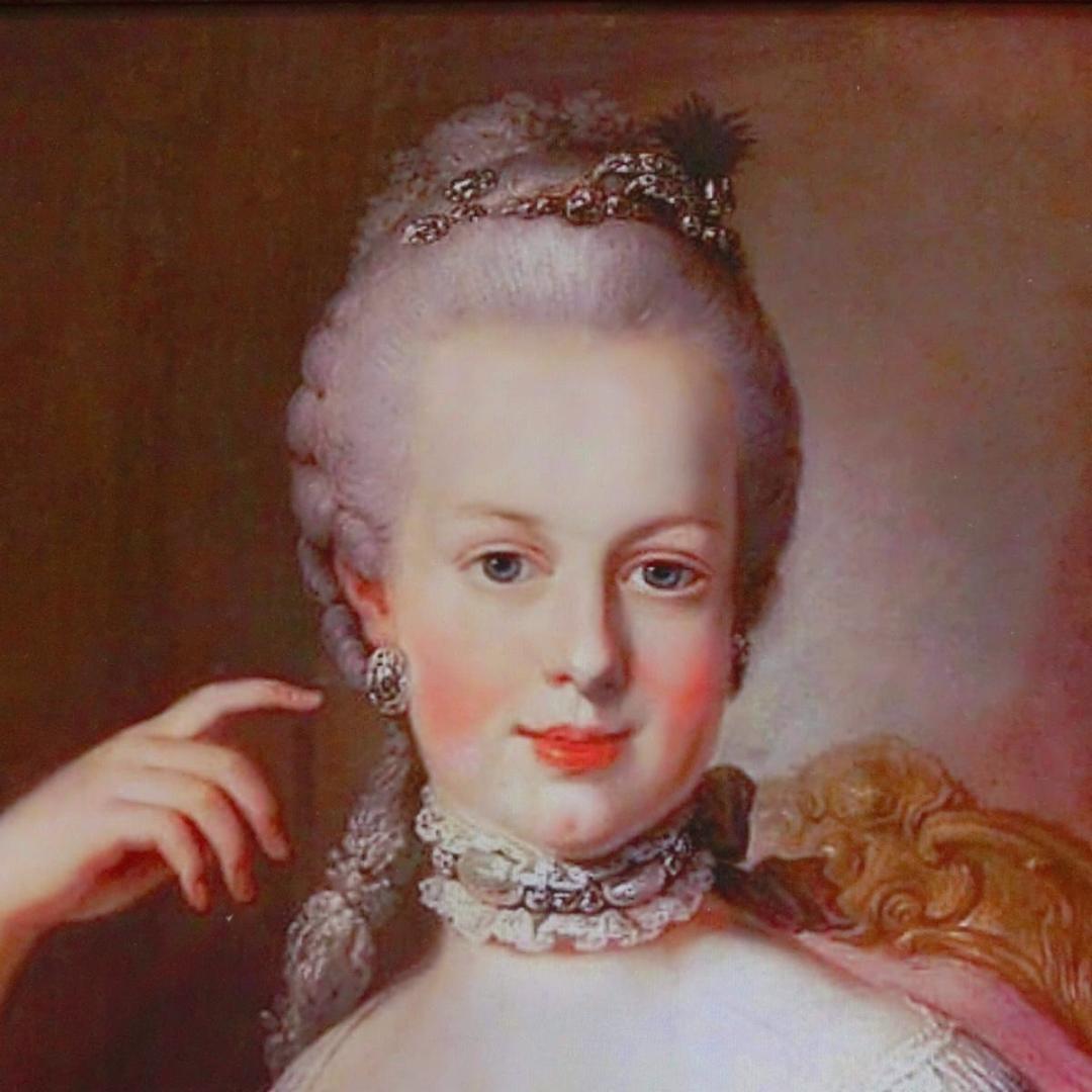 ロココ額絵　マリーアントワネットy　アンティークゴールド キャンバス印刷