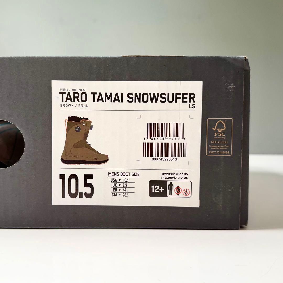 K2 TaroTamai surfer LS 10.5/28.5㎝ 新品