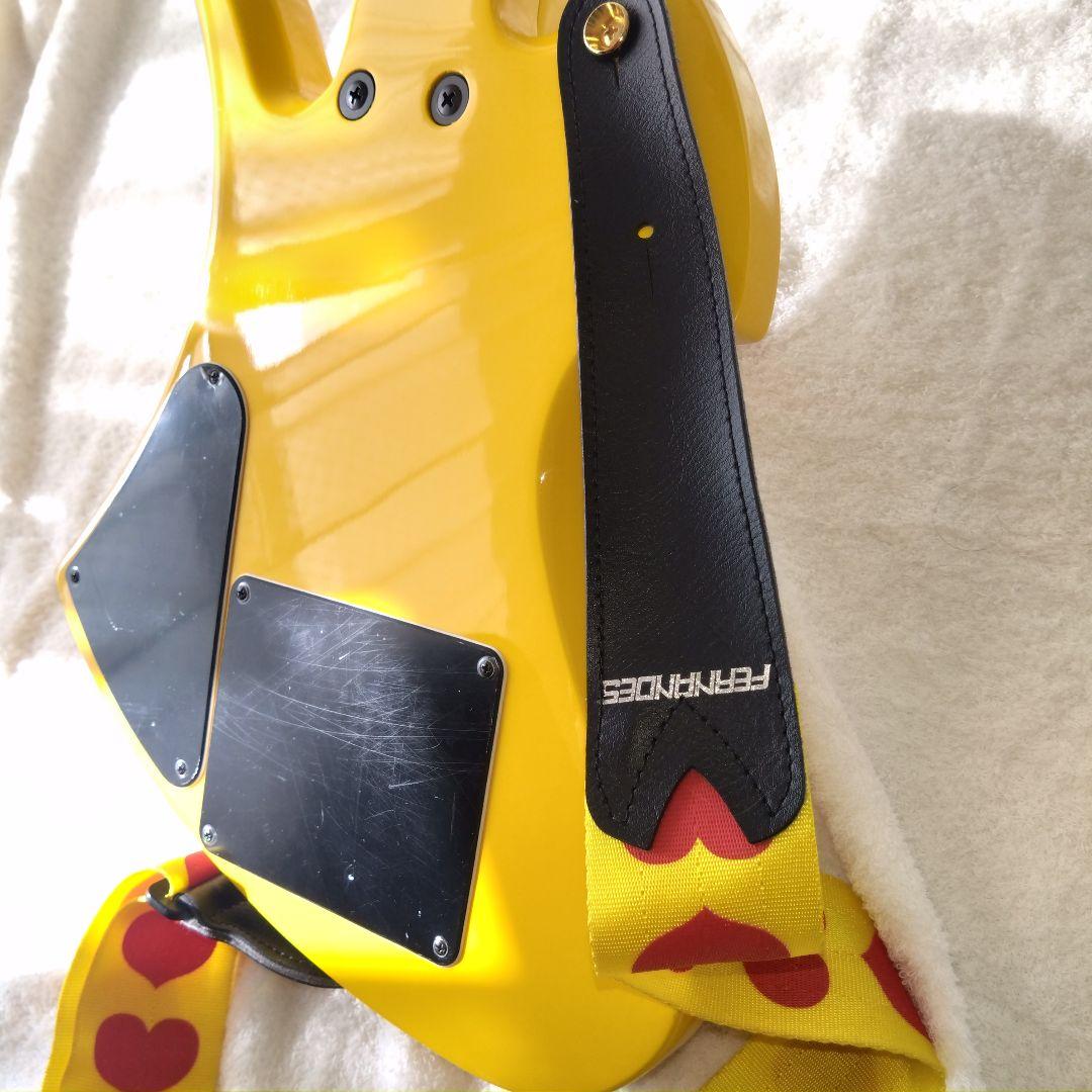 [廃盤] バーニー YH-JR hideモデル アンプ内蔵ギター イエローハート