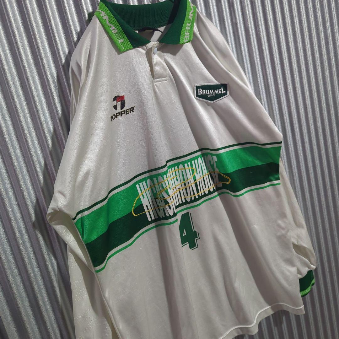 00s Y2K ゲームシャツ トッパー ブランメル仙台 現ベガルタ Jリーグ