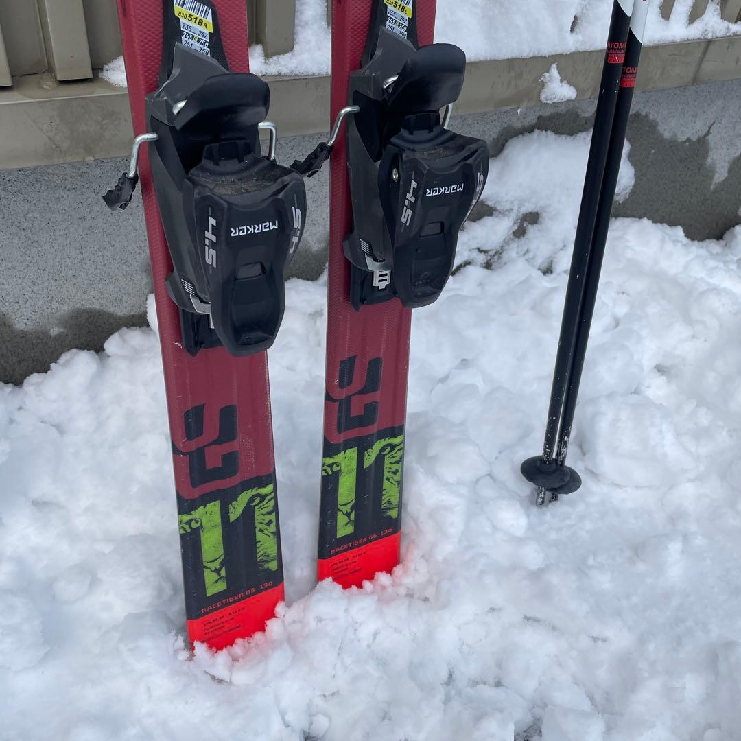 5回使用　フォルクル　Völkl Racetiger GS スキー板　130