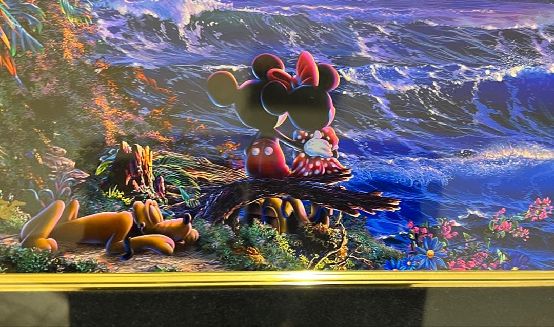 ディズニー　ラッセン　ロマンチックサンセット　ミクスドメディア　アールビバン