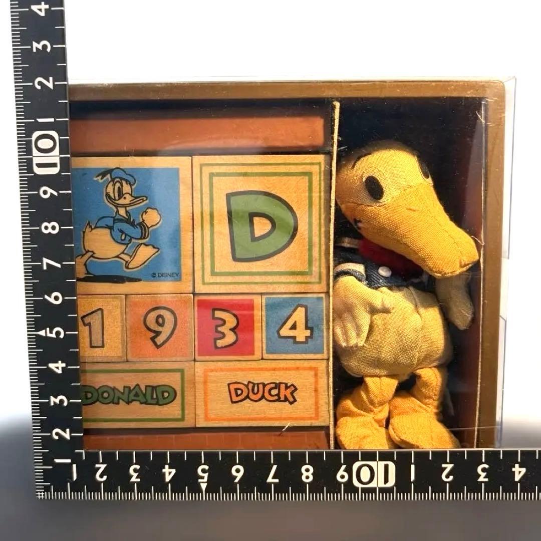 東京ディズニーランド ドナルドダック 木製ブロック＆ぬいぐるみセットの出品