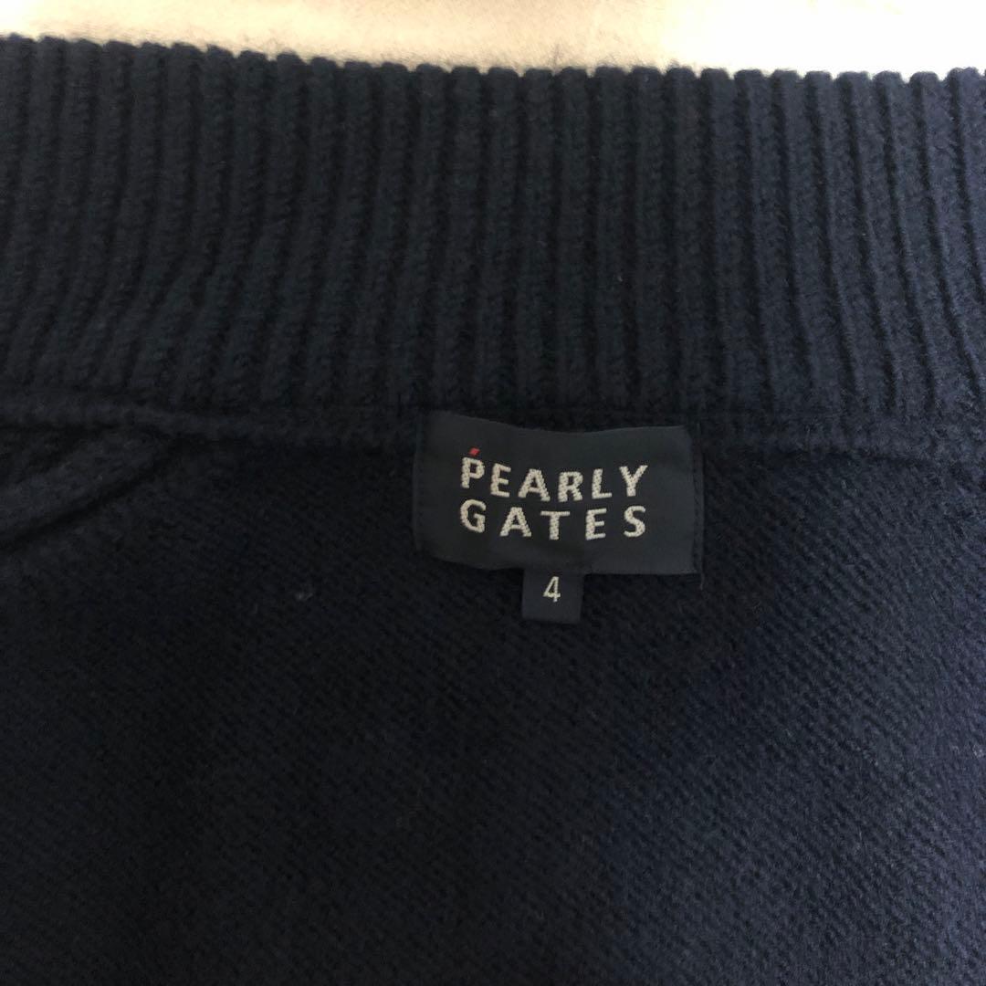 PEARLY GATES パーリーゲイツ フルジップ セーター ネイビー 紺色