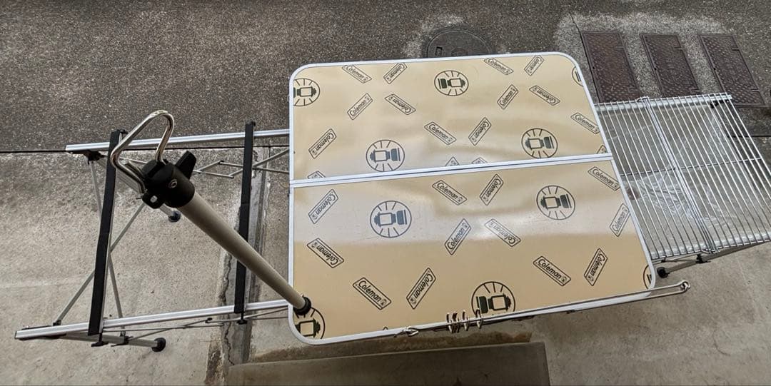 廃盤　ヴィンテージ品　Coleman コールマン　折りたたみ　キッチンテーブル