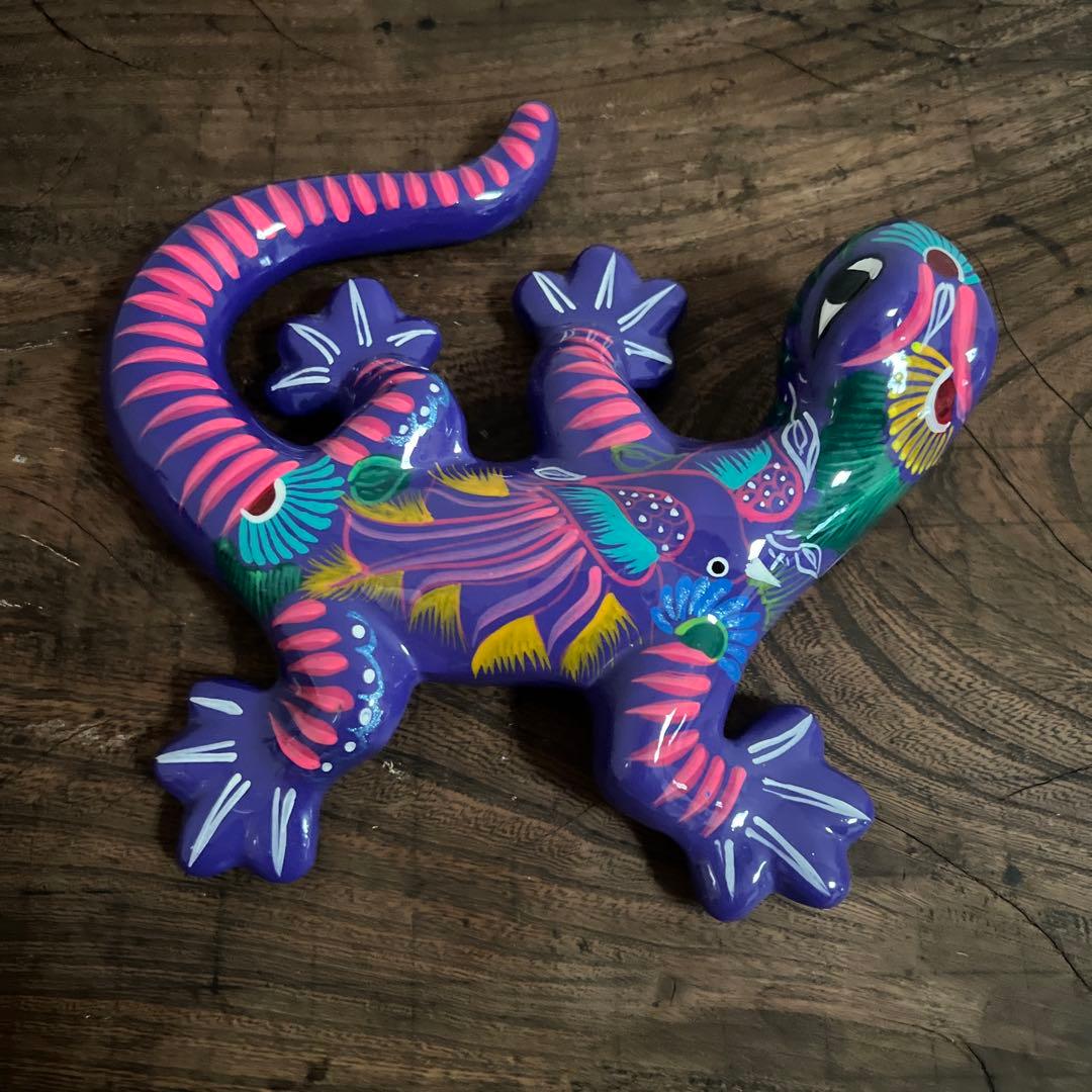 メキシコ民藝 トカゲ陶オブジェ 80–90s ヴィンテージ