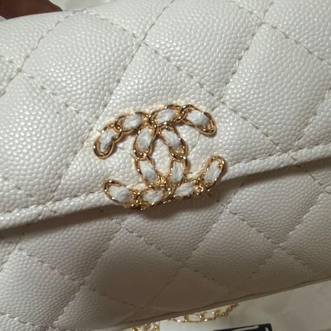 ☃*️様 CHANEL MAKE UPノベルティキルティングホワイトショルダー