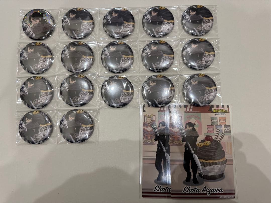 僕のヒーローアカデミア オープンスクール カップケーキ 相澤消太 缶バッジ