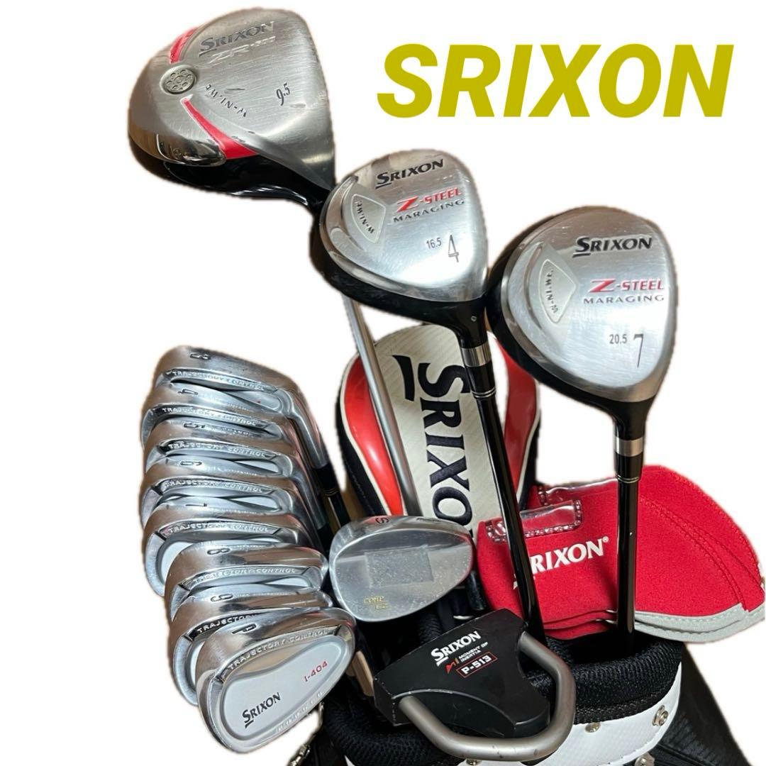 【SRIXON】ゴルフクラブ13本 フルセット キャディバッグ他 おまけ多数 男