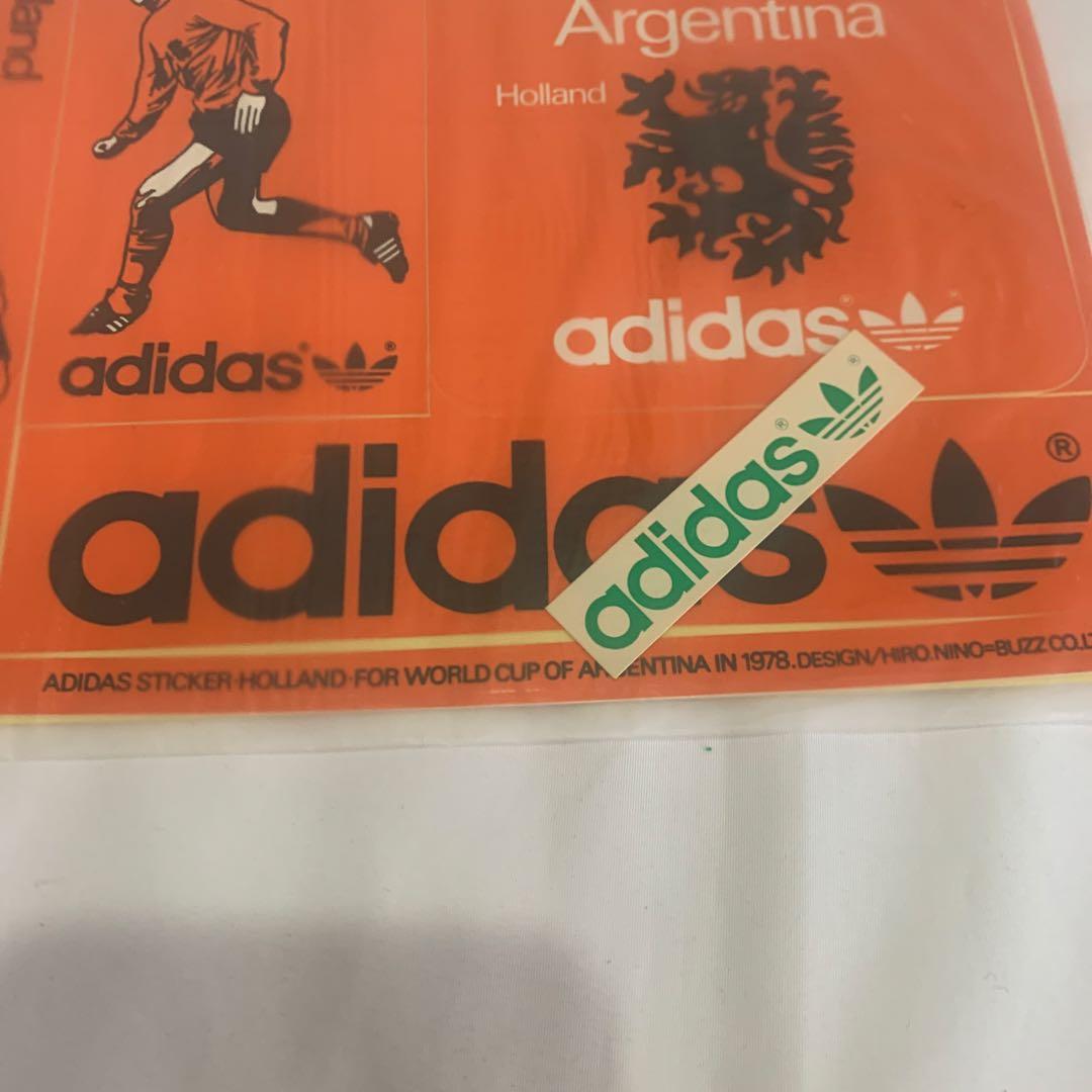 新品未使用ヴィンテージadidasステッカーオランダ代表ヨハン　ニースケンス