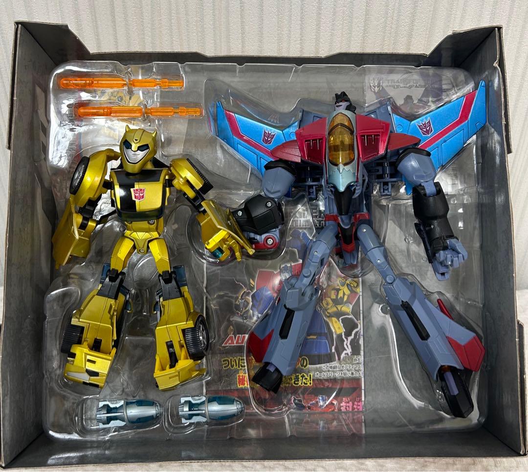 トランスフォーマーアニメイテッド音速の対決　バンブルビー　スタースクリーム