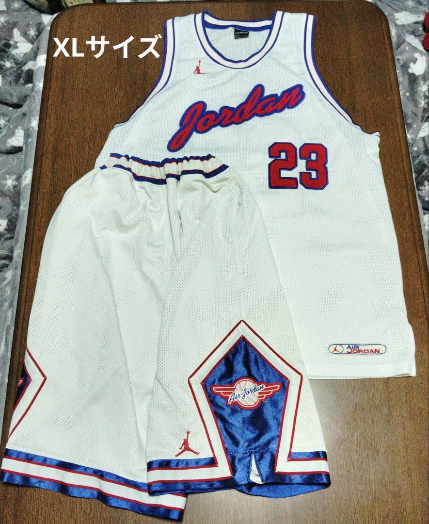 マイケルジョーダン 23 バスケットボールユニフォーム XL セットアップ