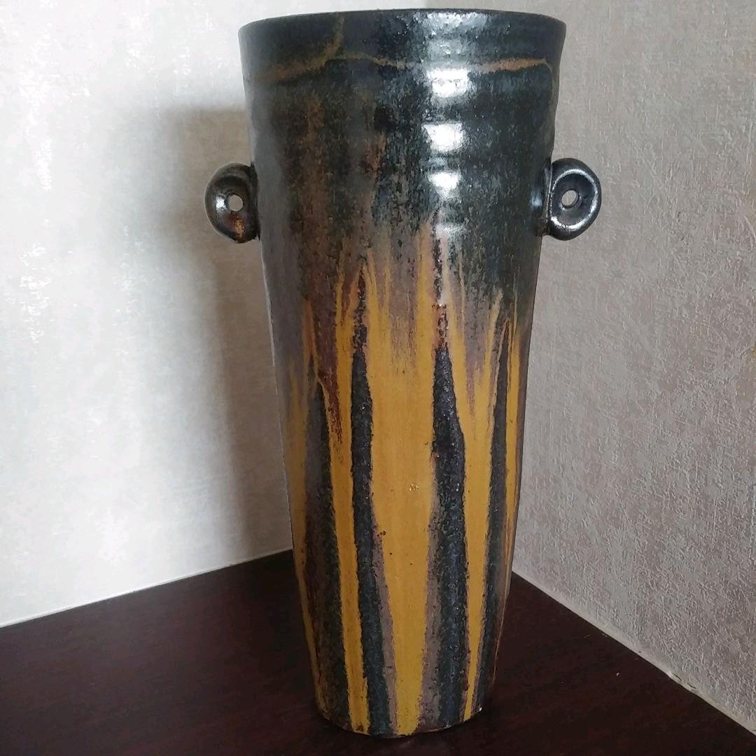 値下げしました！新品未使用⭐二代 加藤春鼎 古瀬戸花入 共箱 共布 栞 あり