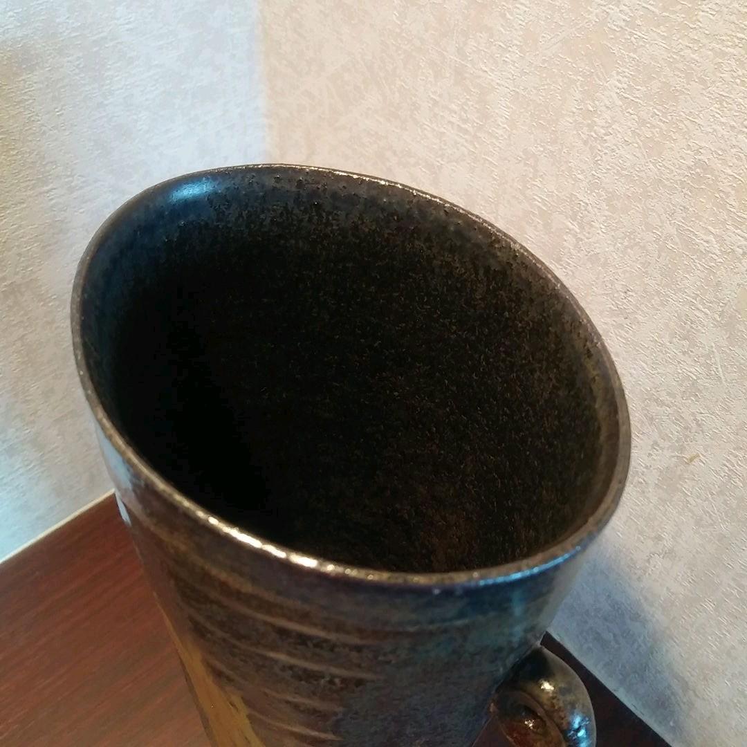 値下げしました！新品未使用⭐二代 加藤春鼎 古瀬戸花入 共箱 共布 栞 あり