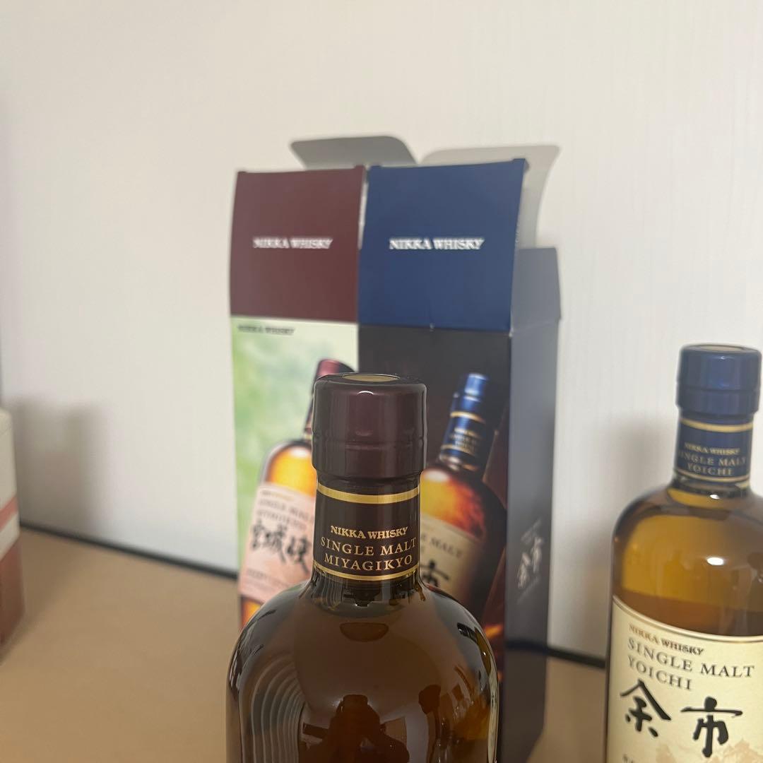 ニッカウイスキー 宮城峡&余市セット　箱有り