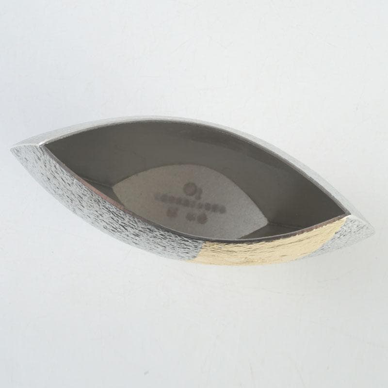 茶道具　ゆり工房　中村百合恵作　本錫製　花器　花入　共箱　V　9246