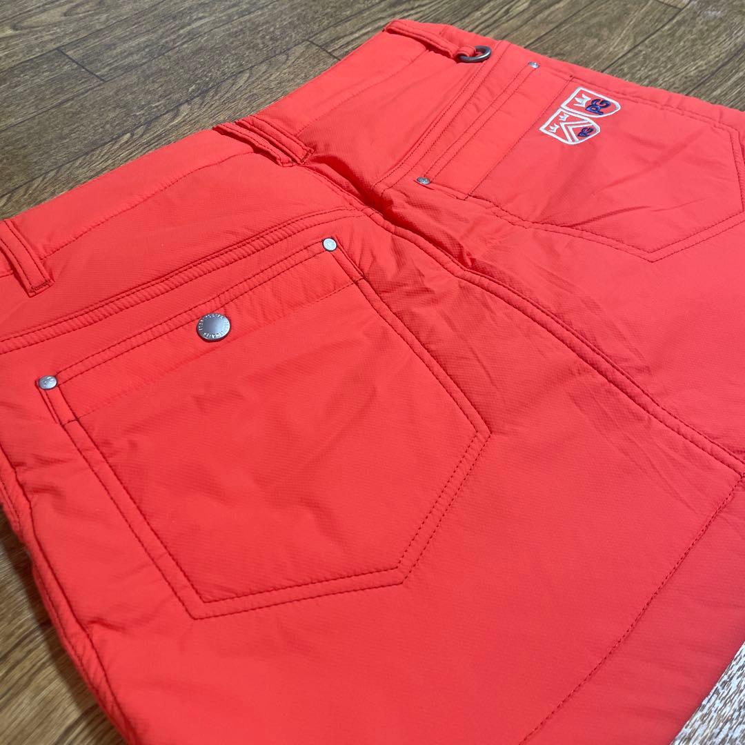 ★新品未使用タグ付き★パーリーゲイツオレンジ ゴルフスカート レディースサイズ0