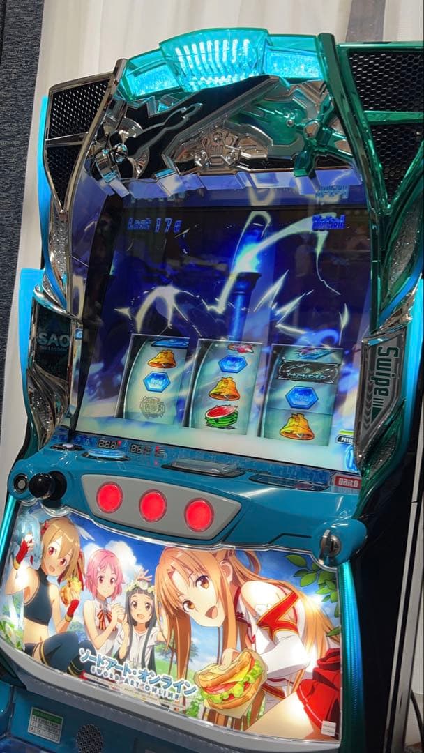 スマスロ実機　ソードアートオンライン　ピクニックパネル　データ　バイブオンオフ